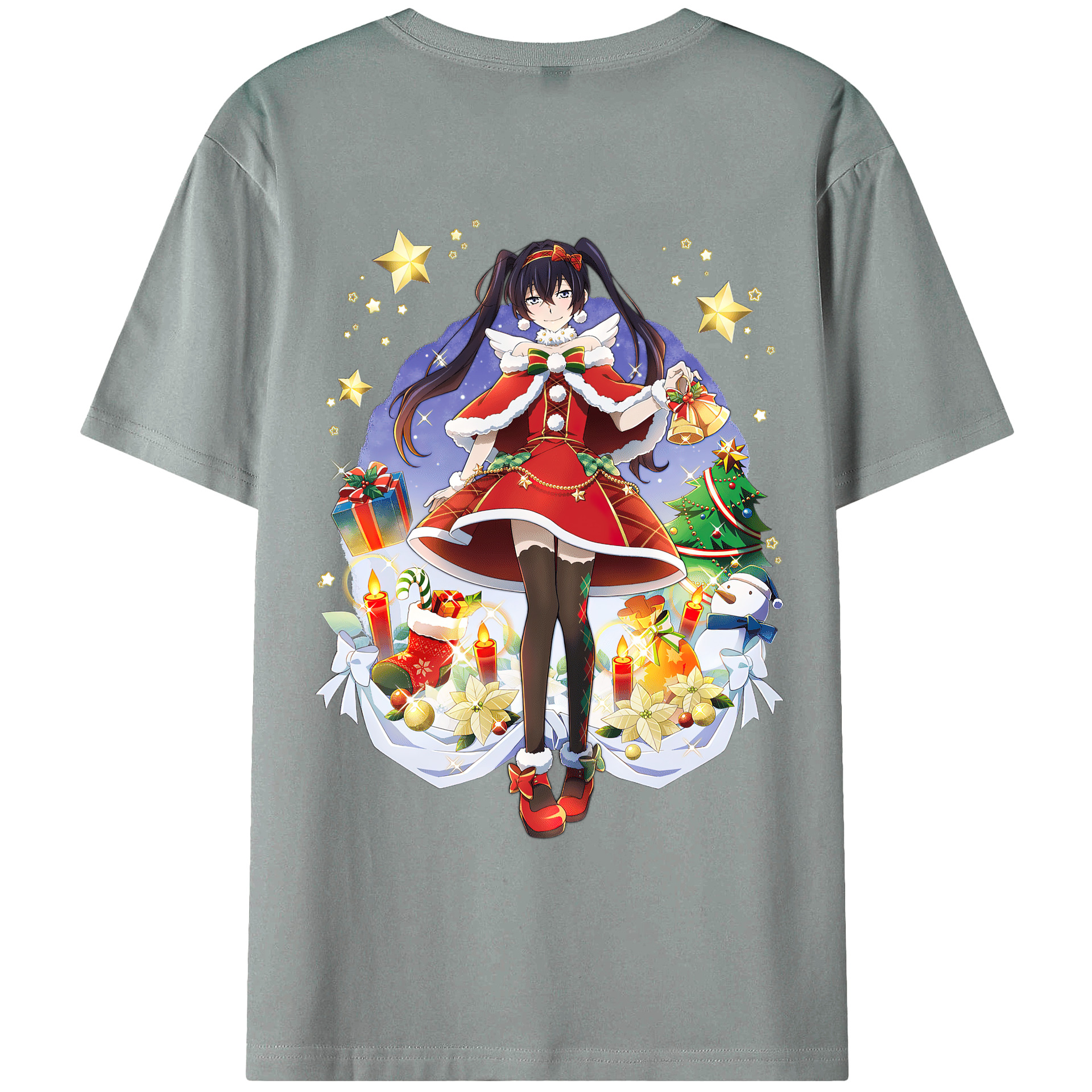 （画像用） 文豪ストレイドッグス Bungo Stray Dogs 綿100％ メンズ半袖Tシャツ（バックプリント） 通気性